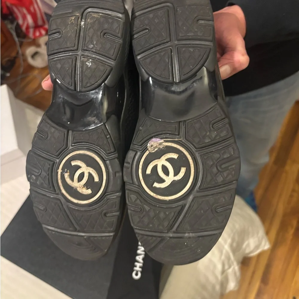 Chanel Monochrome Athletic Sneakers - Picture 2 of 9